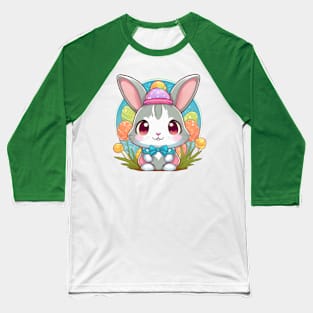 Cute easterbunny with bowtie and hat Baseball T-Shirt